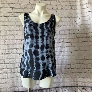 Closed Brand Silk Tie Dye Top blue blouse size Small